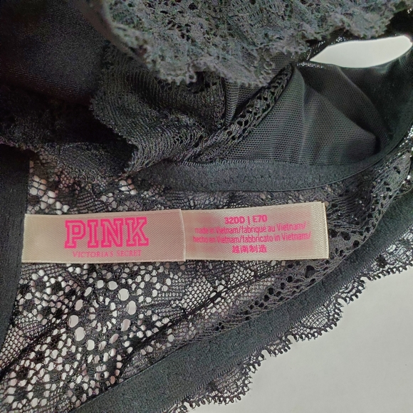PINK Victoria's Secret Black Date Push Up Bra - Picture 2 of 4